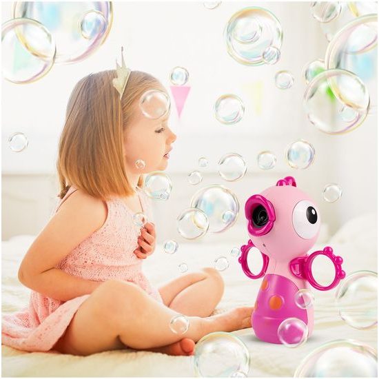 Bublifuk na baterie Růžový ptáček