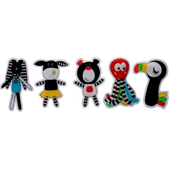 Hencz Toys měkká senzorická knížka Let balónem