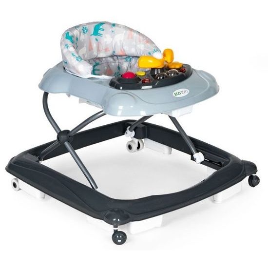 Ecotoys dětské vzdělávací chodítko - tmavě šedé