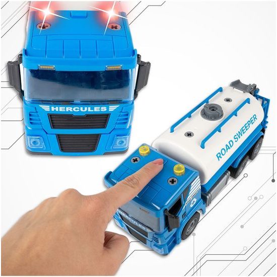 Šroubovací cisterna v kufříku se světly a zvuky Tank Truck