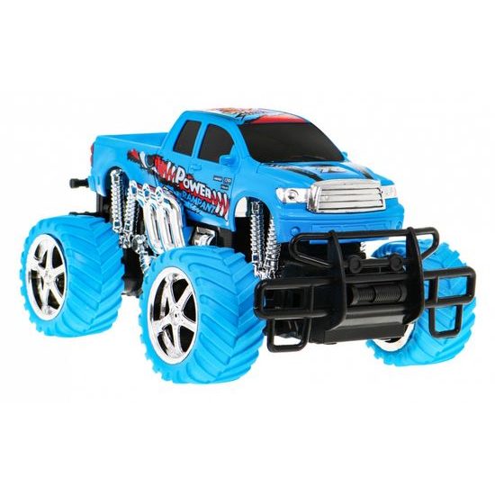 Auto na dálkové ovládání Cross Country 1:18 s kouřovým efektem modré