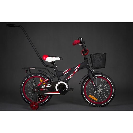 Mexller dětské kolo BMX 16" s vodící tyčí černočervené