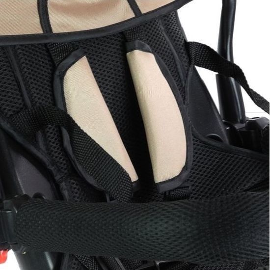 Majlo Toys multifunkční tříkolka s nafukovacími koly PRO500 béžová