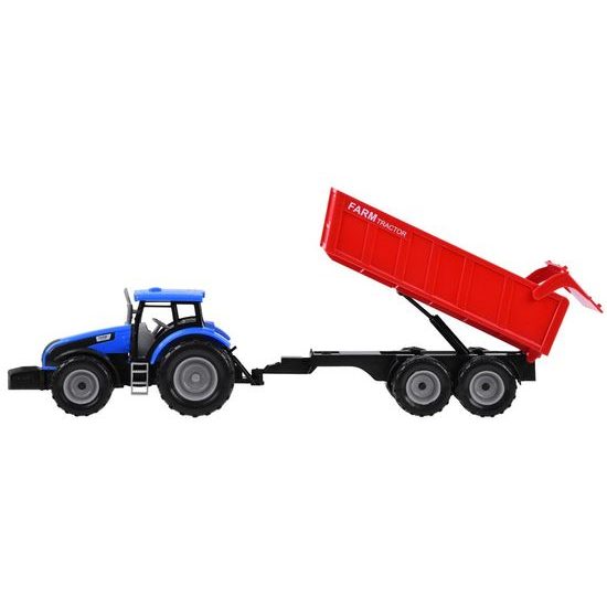 Dětský traktor na setrvačník s vlečkou Farmer Tale