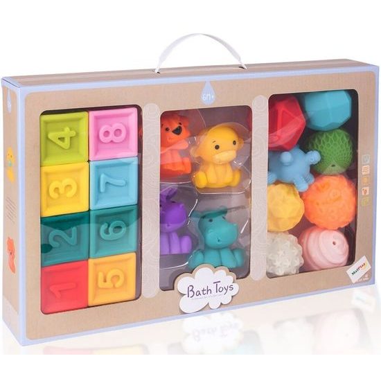 Senzorické hračky pro nejmenší Bath Toys 20 kusů