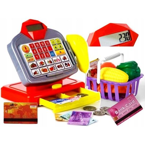 Doris dětská elektronická pokladna s kalkulačkou Cashback