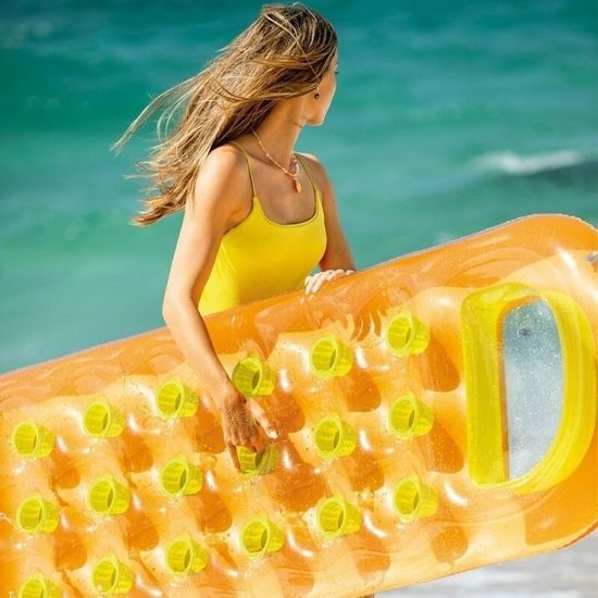 Nafukovací matrace na plavání 188 x 71 cm INTEX 58895 oranžová