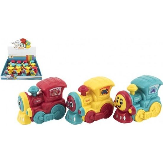 Vlak/mašinka pro nejmenší na setrvačník mix barev