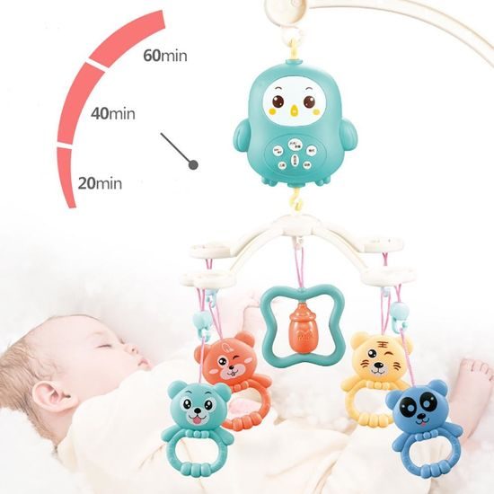 Doris kolotoč nad postýlku s melodiemi a dálkovým ovládáním Medvídci