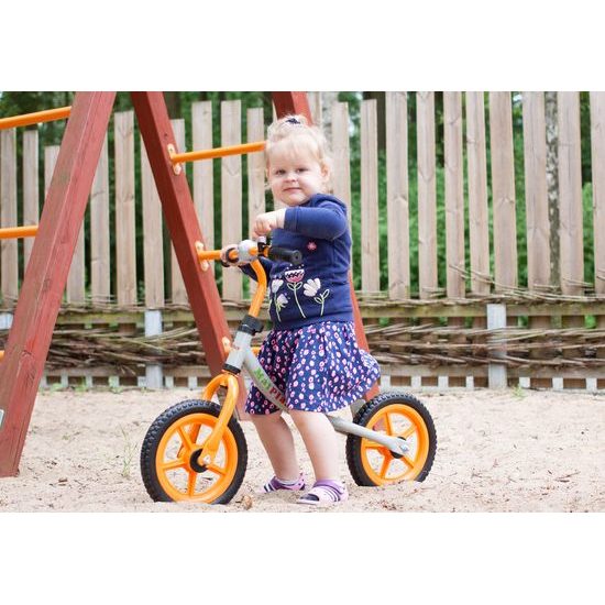 Dětské odrážedlo Nolan 12" šedo-oranžové