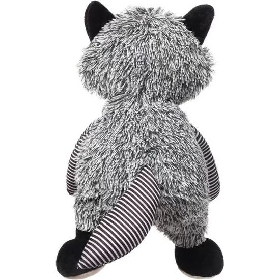 BabyOno Plyšová hračka s chrastítkem Racoon Rocky Mýval, černo-bílý