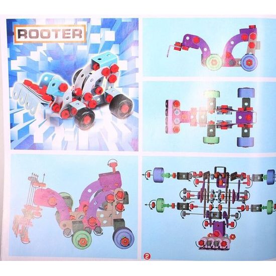 Konstrukční stavebnice s vrtačkou na baterie Junior Blocks 280 dílků