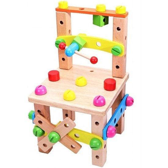 Doris dřevěná šroubovací židlička Working Chair