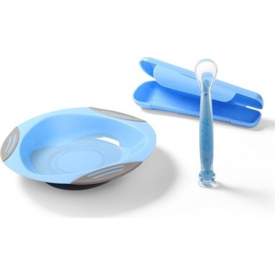 BABYONO Lžička silikonová s obalem 6 m+ 1ks