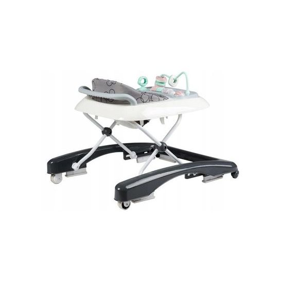 Ecotoys dětské chodítko s hračkami černo-bílé