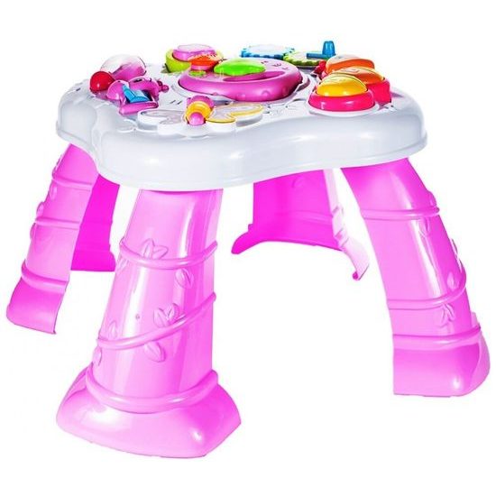 Edukační stoleček se světly a zvuky Baby Table 2v1 růžový