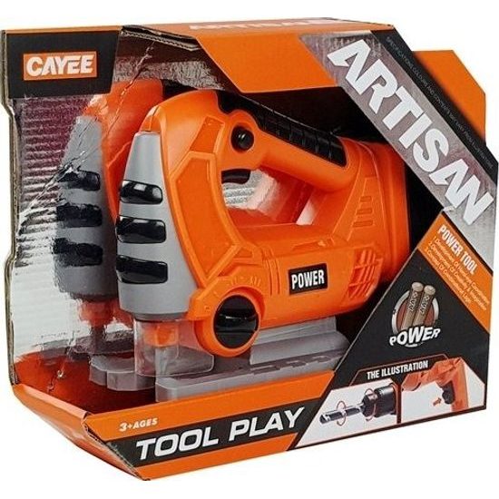 Dětská přímočará pila na baterky - oranžová