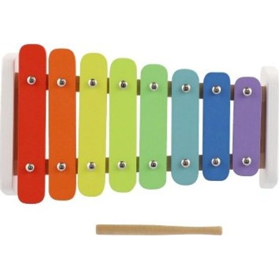 Dřevěný Xylofon duhový s paličkou