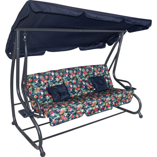 Zahradní houpačka 2v1 - tropický vzor
