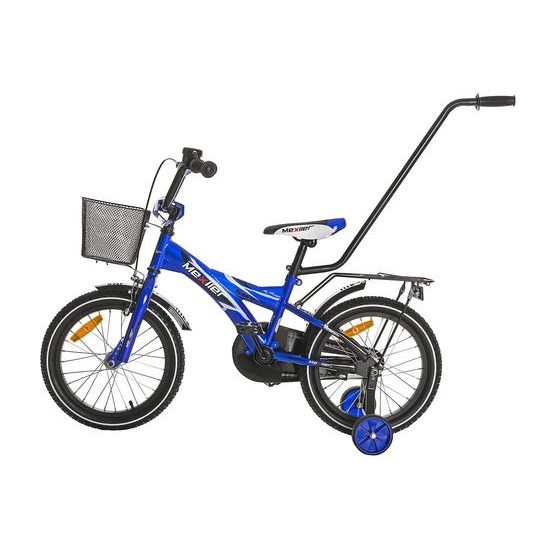 Mexller dětské kolo BMX 16" s vodící tyčí modrá