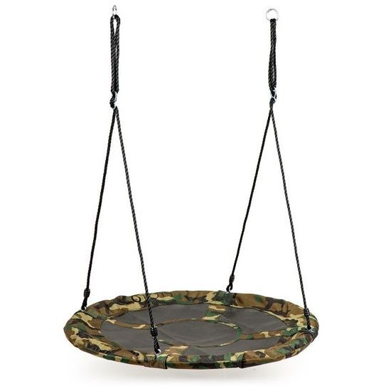 Ecotoys dětská houpačka Čapí hnízdo Army