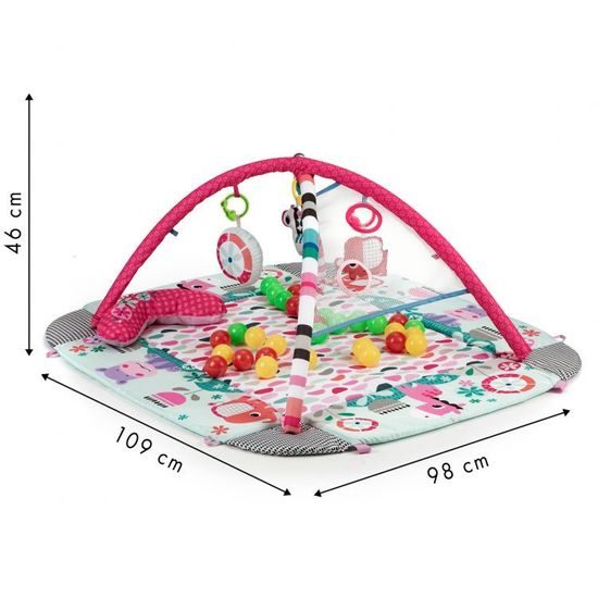 Ecotoys hrací deka 5v1 se 30 míčky Your Way Ball Play růžová