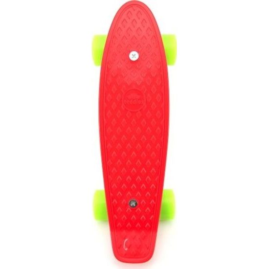 Skateboard - pennyboard - červený, zelená kola