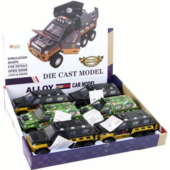 Dětské terénní auto s kanónem 3 barvy