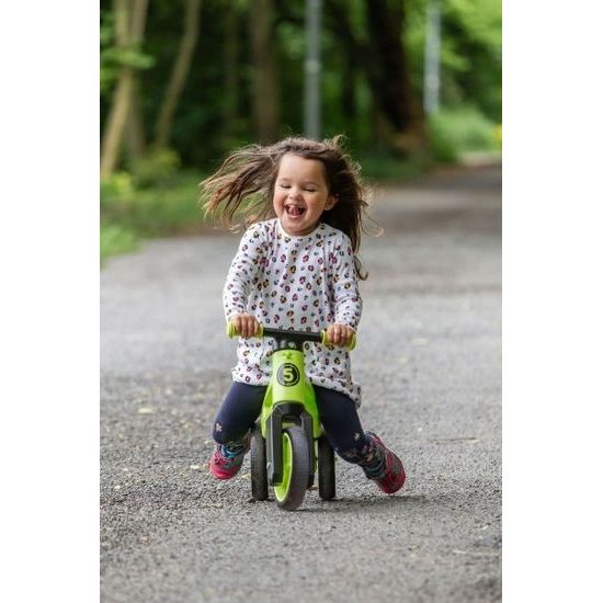 Odrážedlo FUNNY WHEELS Rider SuperSport zelené 2v1+popruh