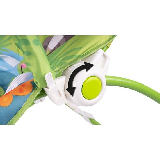 Kojenecké lehátko 3v1 s vibracemi Veverka- zelené