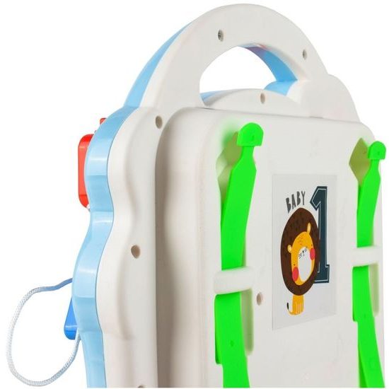 Interaktivní chodítko s hracím stolečkem Music Stroller 2v1 modré