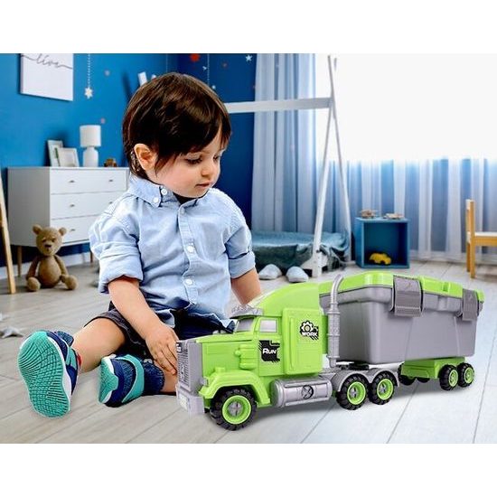 Šroubovací autíčko s kufříkem a 3 autíčky Sanitation Control