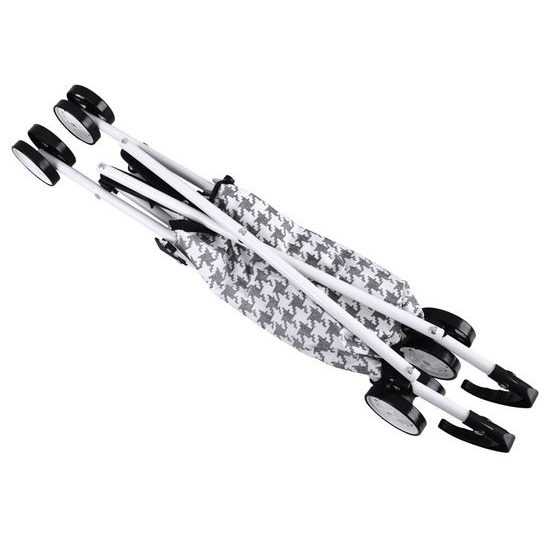 Golfový kočárek pro panenky Alice černo-bílý