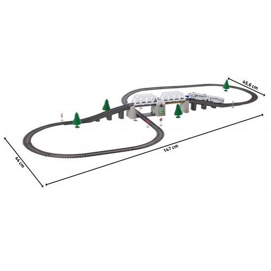 XXL vláčkodráha na baterie Power Train 366 cm