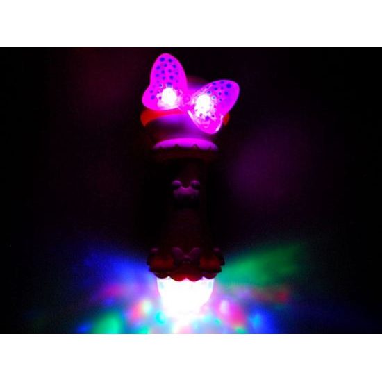 ROZBALENO Majlo Toys dětský karaoke mikrofon s nahráváním se světly First Voice růžový