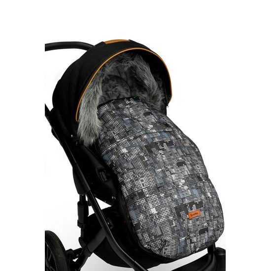 Sensillo Zimní fusak do kočárku Olaf grafitový