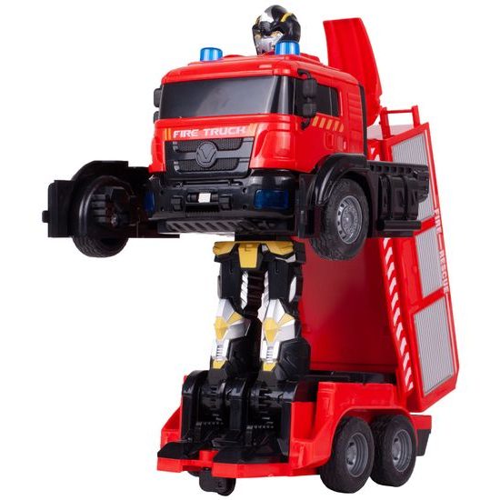 Robot transformer - požární auto 2v1 Fire Truck na dálkové ovládání