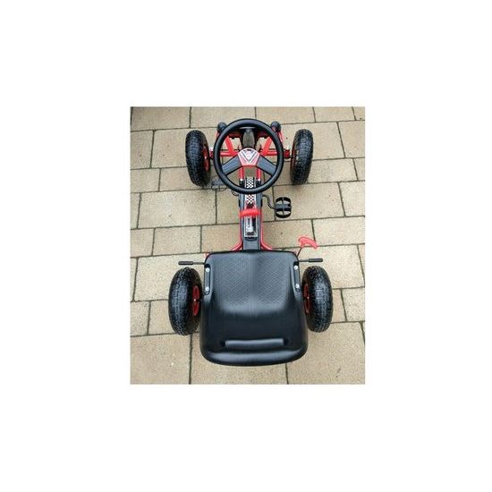 Dětská šlapací motokára s nafukovacími koly Formule 15 červená