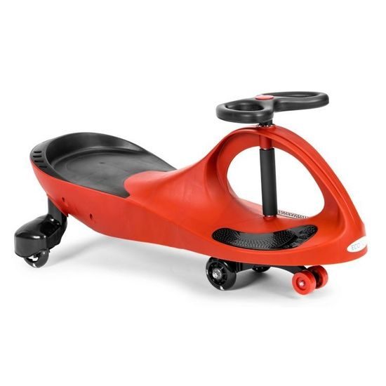Ecotoys gravitační odrážedlo se svítícími koly Spinner - červené