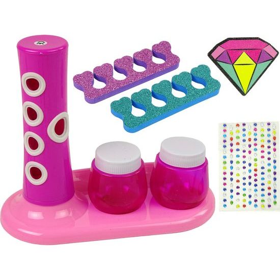 Sada na nalakování nehtů s dávkovačem třpytek