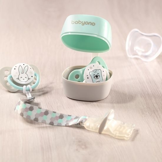 BabyOno Pouzdro na dudlík Natural Nursing - mátové