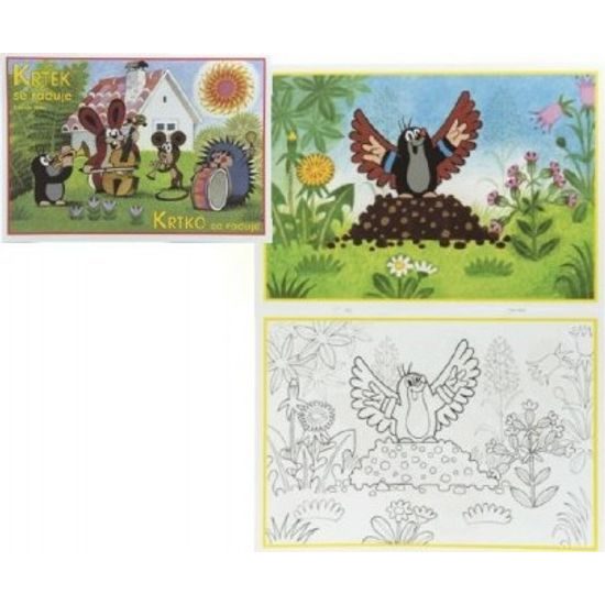 Omalovánky - Krtek se raduje