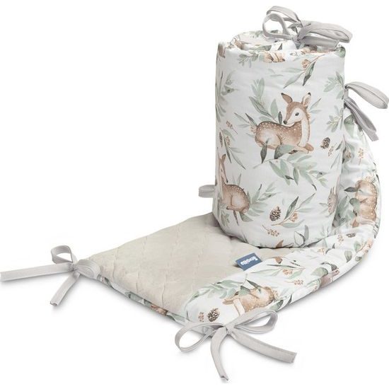 Ochranný mantinel do postýlky plyš Karo srnky