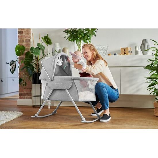 Kolébka Kinderkraft Lovi šedá