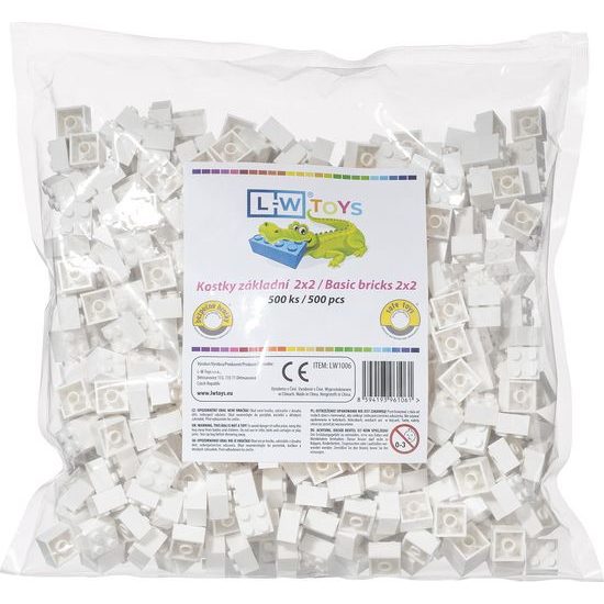 LW Toys Stavebnice pro děti - Základní kostky 2x2
