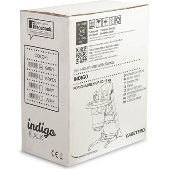 Kojenecké houpací křeslo Indigo black navy