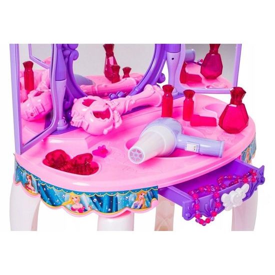 Doris dětský toaletní stoleček Magické zrcadlo fialový