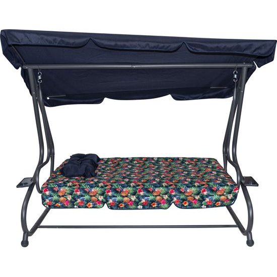 Zahradní houpačka 2v1 - tropický vzor