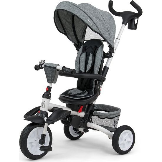 Dětská tříkolka 6v1 Milly Mally Stanley grey