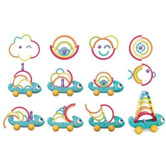 Huile Toys edukační hračka pro nejmenší Rainbow Chameleon